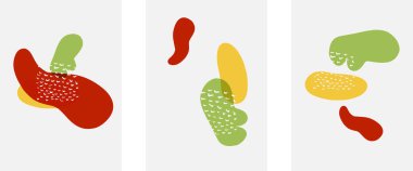 El çizimi karalama şekilleri, duvar resimleri, vektör soyut arka plan şablonları. A4 poster tasarımı veya kapaklar, afişler, broşürler için