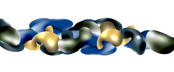 Bubbles abstracte achtergrond. Vloeibare spatten op witte vectorsjabloon — Stockvector