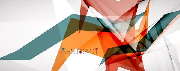 Geometrinen abstrakti tausta. Väri kolmio muotoja. Vector kuvitus kannet, bannerit, lentolehtisiä ja julisteita ja muita malleja — vektorikuva