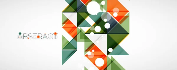 Fond abstrait géométrique. Formes de triangle couleur Techno. Illustration vectorielle pour couvertures, bannières, flyers et affiches et autres dessins — Image vectorielle