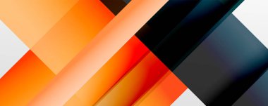 Gölge çizgileri, modern formlar, dikdörtgenler, kareler ve akışkan eğimlere sahip geometrik soyut arkaplanlar. Parlak renkli çizgiler serin arkaplanlar