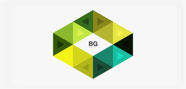 Kapak, afiş, el ilanı ve poster ve diğer şablon için mozaik üçgen deseni soyut arkaplan