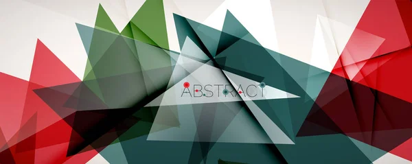 Geometrischer abstrakter Hintergrund. Farbdreieck-Formen. Vektor-Illustration für Covers, Banner, Flyer, Poster und andere Designs — Stockvektor