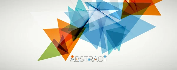 Geometrische abstracte achtergrond. Kleur driehoek vormen. Vector illustratie voor covers, banners, flyers en posters en andere ontwerpen — Stockvector