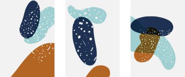 El çizimi karalama şekilleri, duvar resimleri, vektör soyut arka plan şablonları. A4 poster tasarımı veya kapaklar, afişler, broşürler için