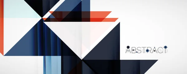 Geometrischer abstrakter Hintergrund. Techno-Farbdreieck-Formen. Vektor-Illustration für Covers, Banner, Flyer, Poster und andere Designs — Stockvektor