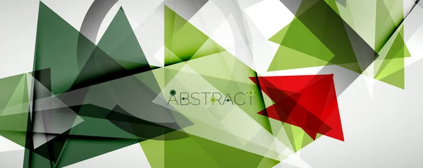 Fondo abstracto geométrico. Formas de triángulo de color. Ilustración vectorial para portadas, pancartas, volantes y carteles y otros diseños — Vector de stock