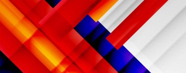 Gölge çizgileri, modern formlar, dikdörtgenler, kareler ve akışkan eğimlere sahip geometrik soyut arkaplanlar. Parlak renkli çizgiler serin arkaplanlar