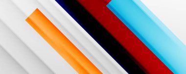 Gölge çizgileri, modern formlar, dikdörtgenler, kareler ve akışkan eğimlere sahip geometrik soyut arkaplanlar. Parlak renkli çizgiler serin arkaplanlar