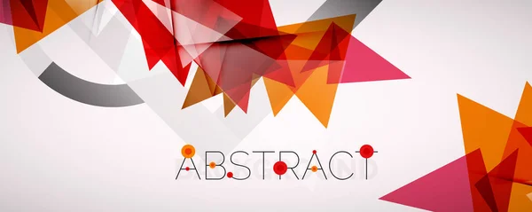 Geometrische abstracte achtergrond. Kleur driehoek vormen. Vector illustratie voor covers, banners, flyers en posters en andere ontwerpen — Stockvector