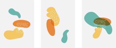 El çizimi karalama şekilleri, duvar resimleri, vektör soyut arka plan şablonları. A4 poster tasarımı veya kapaklar, afişler, broşürler için