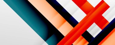 Gölge çizgileri, modern formlar, dikdörtgenler, kareler ve akışkan eğimlere sahip geometrik soyut arkaplanlar. Parlak renkli çizgiler serin arkaplanlar