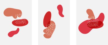 El çizimi karalama şekilleri, duvar resimleri, vektör soyut arka plan şablonları. A4 poster tasarımı veya kapaklar, afişler, broşürler için