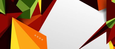 3d düşük poli soyut arka plan vektör çizimi