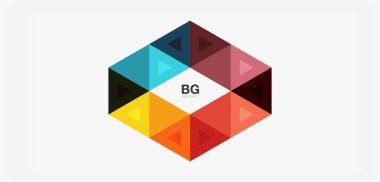 Kapak, afiş, el ilanı ve poster ve diğer şablon için mozaik üçgen deseni soyut arkaplan