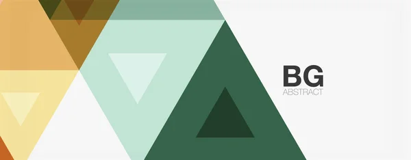 Mosaico triángulo patrón abstracto de fondo para la cubierta, pancarta, volante y cartel y otra plantilla — Vector de stock