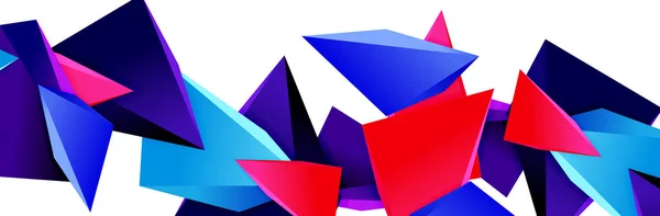 Triangle mosaïque fond abstrait, 3d triangulaire basse poly formes. Illustration vectorielle géométrique pour couvertures, bannières, flyers et affiches et autres — Image vectorielle