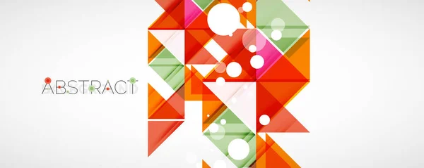 Fond abstrait géométrique. Formes de triangle couleur Techno. Illustration vectorielle pour couvertures, bannières, flyers et affiches et autres dessins — Image vectorielle