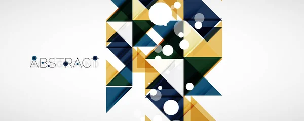 Геометричний абстрактний фон. Форма трикутника кольорів Techno. Векторні ілюстрації для обкладинок, банерів, листівок та плакатів та інших дизайнів — стоковий вектор