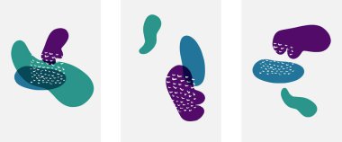 El çizimi karalama şekilleri, duvar resimleri, vektör soyut arka plan şablonları. A4 poster tasarımı veya kapaklar, afişler, broşürler için