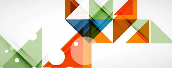 Fond abstrait géométrique. Formes de triangle couleur Techno. Illustration vectorielle pour couvertures, bannières, flyers et affiches et autres dessins — Image vectorielle