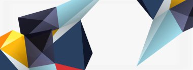 3d mozaik soyut arkaplan, düşük poli şekilli geometrik tasarım