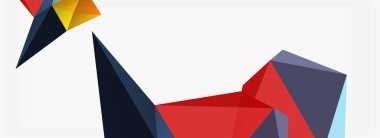 3d mozaik soyut arkaplan, düşük poli şekilli geometrik tasarım