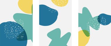 El çizimi karalama şekilleri, duvar resimleri, vektör soyut arka plan şablonları. A4 poster tasarımı veya kapaklar, afişler, broşürler için