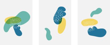 El çizimi karalama şekilleri, duvar resimleri, vektör soyut arka plan şablonları. A4 poster tasarımı veya kapaklar, afişler, broşürler için