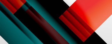 Gölge çizgileri, modern formlar, dikdörtgenler, kareler ve akışkan eğimlere sahip geometrik soyut arkaplanlar. Parlak renkli çizgiler serin arkaplanlar