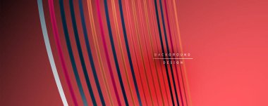 Soyut renkli çizgiler vektör arkaplanı. İnternet, büyük veri ve teknoloji bağlantıları kavramı, soyut şablon