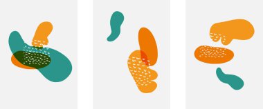 El çizimi karalama şekilleri, duvar resimleri, vektör soyut arka plan şablonları. A4 poster tasarımı veya kapaklar, afişler, broşürler için