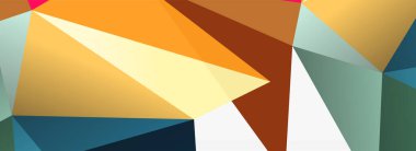 3d mozaik soyut arkaplan, düşük poli şekilli geometrik tasarım