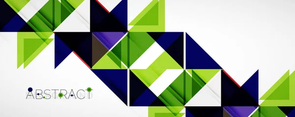 Set di sfondi geometrici a triangolo vettoriale. Illustrazione vettoriale per copertine, striscioni, volantini e manifesti e altri disegni — Vettoriale Stock