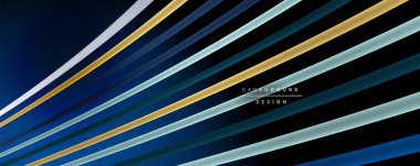 Soyut renkli çizgiler vektör arkaplanı. İnternet, büyük veri ve teknoloji bağlantıları kavramı, soyut şablon