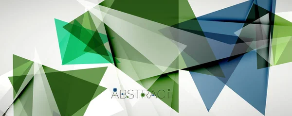 Geometric abstract background. Color triangle shapes. Vector illustration for covers, banners, flyers and posters and other designs — Stock Vector
