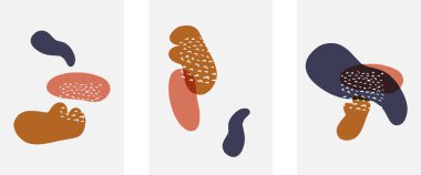 El çizimi karalama şekilleri, duvar resimleri, vektör soyut arka plan şablonları. A4 poster tasarımı veya kapaklar, afişler, broşürler için