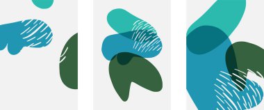 El çizimi karalama şekilleri, duvar resimleri, vektör soyut arka plan şablonları. A4 poster tasarımı veya kapaklar, afişler, broşürler için