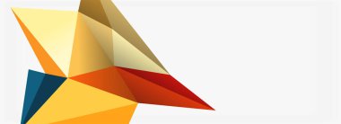 3d mozaik soyut arkaplan, düşük poli şekilli geometrik tasarım