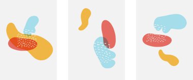 El çizimi karalama şekilleri, duvar resimleri, vektör soyut arka plan şablonları. A4 poster tasarımı veya kapaklar, afişler, broşürler için