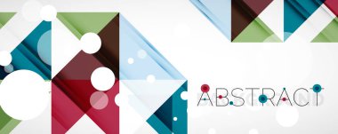 Vektör üçgen geometrik arkaplan kümesi. Kapaklar, afişler, el ilanları ve posterler ve diğer tasarımlar için vektör illüstrasyonu