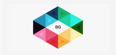 Kapak, afiş, el ilanı ve poster ve diğer şablon için mozaik üçgen deseni soyut arkaplan