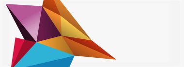 3d mozaik soyut arkaplan, düşük poli şekilli geometrik tasarım