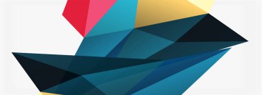 3d mozaik soyut arkaplan, düşük poli şekilli geometrik tasarım
