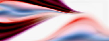 Soyut arkaplan. Pürüzsüz akış çizgileri, bulanık dalgalar, gökkuşağı renk çizgileri. Kapaklar, afişler, el ilanları ve posterler için vektör illüstrasyonları