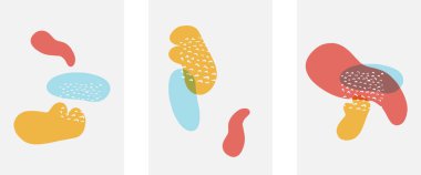 El çizimi karalama şekilleri, duvar resimleri, vektör soyut arka plan şablonları. A4 poster tasarımı veya kapaklar, afişler, broşürler için