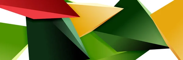 Dreieck Mosaik abstrakten Hintergrund, 3D dreieckige Low-Poly-Formen. Geometrische Vektorillustration für Covers, Banner, Flyer, Poster und andere — Stockvektor