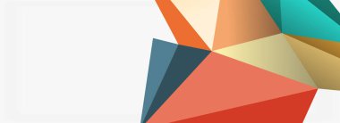 3d mozaik soyut arkaplan, düşük poli şekilli geometrik tasarım