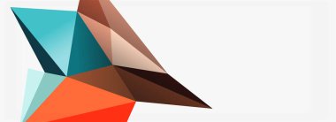 3d mozaik soyut arkaplan, düşük poli şekilli geometrik tasarım