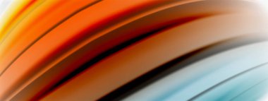 Soyut arkaplan. Pürüzsüz akış çizgileri, bulanık dalgalar, gökkuşağı renk çizgileri. Kapaklar, afişler, el ilanları ve posterler için vektör illüstrasyonları